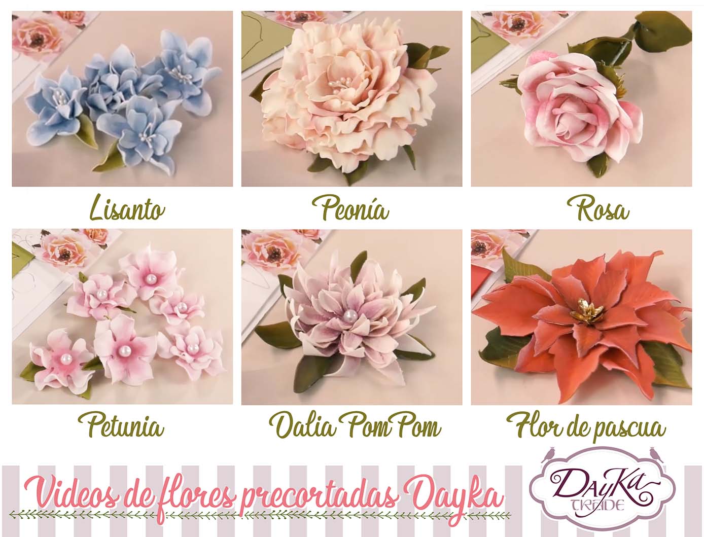Tutoriales de Flores de Foamiran Dayka - Dayka Trade
